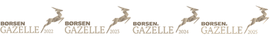 Børsen Gazelle logoer 2022-2025 med springende gazelle